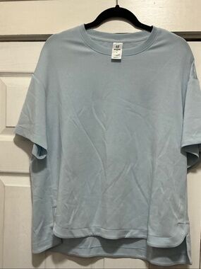 Light Blue Women's Short Sleeve Crew Tee